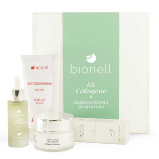 Bionell Kit Collagene Crema Viso Collagene 75 ml + Siero Concentrato Collagene 30 ml + Bagnoschiuma Profumato 250 ml250 ml