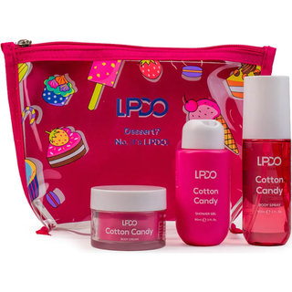 LPDO Travel Cotton Candy Body Spray + Shower Gel + Body Cream