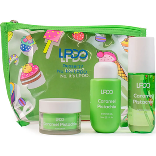 LPDO Travel Caramel Pistachio Body Spray + Shower Gel + Body Cream