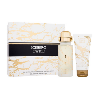 Iceberg Twice Gold Cofanetto Uomo Eau de Toilette 125 ml, Gel Doccia 100 ml