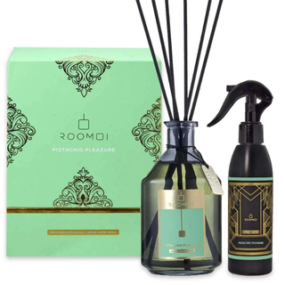 Roomoi Coffret Reed Diffuser e Spray Home Pistachio Pleasure