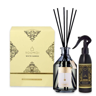 Roomoi Coffret Reed Diffuser e Spray Home White Caress